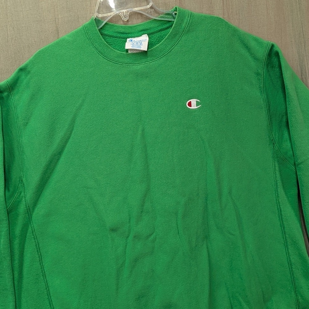 Champion Reverse Weave Sweatshirt Mens XL Kelly Green Crewneck GF569 Pullover